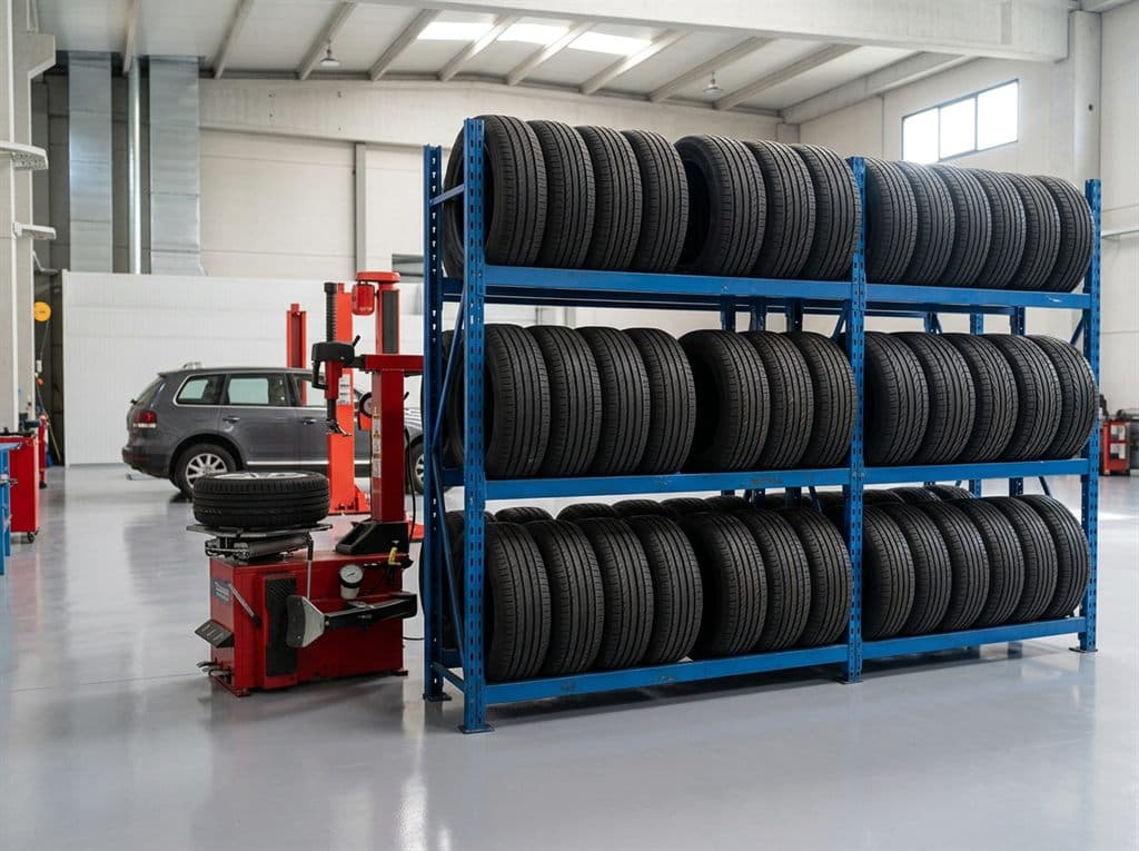 Neumáticos preparados para montaje en el taller de R3 Motor en Lugo